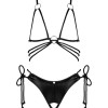 OBSESSIVE - CORDELLIS SET SUJETADOR Y TANGA SIN COPAS TALLA UNICA