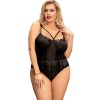 QUEEN LINGERIE TEDDY ENCAJE NEGRO QUEEN PLUS