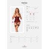 OBSESSIVE - DENISSA CORSET Y TANGA XL/XXL