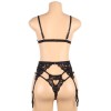 SUBBLIME SET TRES PIEZAS SUJETADOR + LIGUERO + TANGA S/M