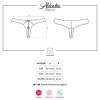 OBSESSIVE - ALABASTRA THONG CON ABERTURA BLANCO S/M