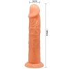 BAILE VIVE DILDO REALISTICO 19.8 CM COLOR NATURAL