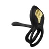 ZALO - BAYEK ANILLO VIBRADOR CONTROL REMOTO PAREJAS NEGRO