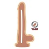 GET REAL - DUAL DENSITY DILDO 25,5 CM CON TESTICULOS NATURAL