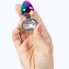 SECRET PLAY - METAL BUTT PLUG MULTICOLOR TALLA S 7 CM