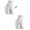 HOOK UP PANTIES - CROTCHLESS SECRET GEM BLANCO