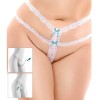 HOOK UP PANTIES - CROTCHLESS SECRET GEM BLANCO