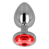 OHMAMA PLUG ANAL CON CRISTAL ROJO 7 CM