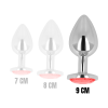 OHMAMA PLUG ANAL CON CRISTAL ROJO 9 CM