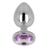 OHMAMA PLUG ANAL CON CRISTAL VIOLETA 7 CM