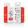 INTENSE™ - PLUG ANAL METAL CON CRISTAL ROJO TALLA M