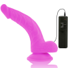 DIVERSIA DILDO FLEXIBLE CON VIBRACION 21.5 CM - LILA