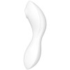 SATISFYER CURVY TRINITY 5 ESTIMULADOR Y VIBRADOR APP - BLANCO