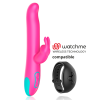 HAPPY LOKY PLUTO RABBIT VIBRATOR & ROTATOR COMPATIBLE CON WATCHME WIRELESS TECHNOLOGY