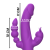 INTENSE™ - CASANOVA VIBRADOR RABBIT SILICONA TRIPLE MOTOR MORADO