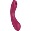 SATISFYER - CURVE TRINITY 1 AIR PULSE VIBRATION ROJO