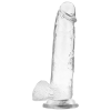 XRAY ARNÉS + DILDO REALISTA TRANSPARENTE 22CM X 4.6CM