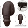 PACKING PENIS  PENE DE SILICONA 12.75CM NEGRO