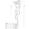 PASSION WOMAN BS025 BODYSTOCKING ESTILO VESTIDO NEGRO TALLA UNICA