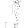 PASSION WOMAN BS025 BODYSTOCKING ESTILO VESTIDO BLANCO TALLA UNICA