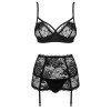 OBSESSIVE - PEONESIA SET TRES PIEZAS S/M