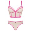 OBSESSIVE - NUDELIA SET DOS PIEZAS ROSA S/M