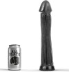 ALL BLACK PLUG DILDO 31CM