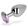 OHMAMA PLUG ANAL CON CRISTAL VIOLETA 7 CM