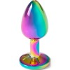 SECRET PLAY - METAL BUTT PLUG MULTICOLOR TALLA S 7 CM