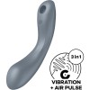 SATISFYER - CURVE TRINITY 1 AIR PULSE VIBRATION GRIS