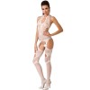 PASSION WOMAN BS053 BODYSTOCKING BLANCO TALLA UNICA