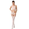 PASSION WOMAN BS047 BODYSTOCKING BLANCO TALLA UNICA