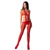 PASSION WOMAN BS084 BODYSTOCKING ROJO TALLA UNICA