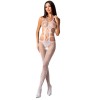 PASSION WOMAN BS084 BODYSTOCKING BLANCO TALLA UNICA