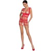 PASSION WOMAN BS089 BODYSTOCKING ROJO TALLA UNICA